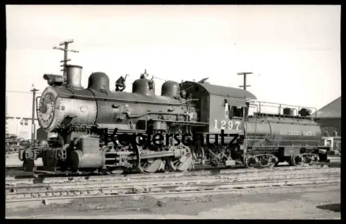 ALTE ORIGINAL POSTKARTE DAMPFLOK 1297 SOUTHERN PACIFIC LINES USA LOKOMOTIVE locomotive à vapeur steam train postcard AK