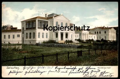 ALTE POSTKARTE BAD SALZUFLEN WOLDEMARBAD 1906 BAD Ansichtskarte cpa AK postcard
