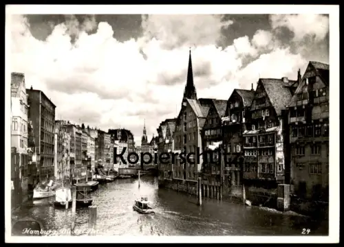 ALTE POSTKARTE HAMBURG NICOLAI-FLEET SCHIFF V. SEGGERN Ansichtskarte AK cpa postcard