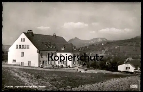 ÄLTERE POSTKARTE BAD HONNEF DEUTSCHE JUGENDHERBERGE 1956 Ansichtskarte AK cpa postcard