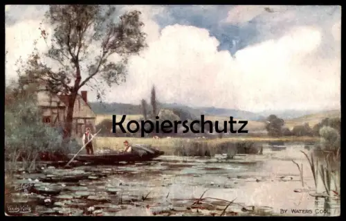 ALTE KÜNSTLER POSTKARTE LANDSCHAFT YEEND KING BY WATERS COOL RAPHAEL TUCK OILETTE Tucks Ansichtskarte AK cpa postcard