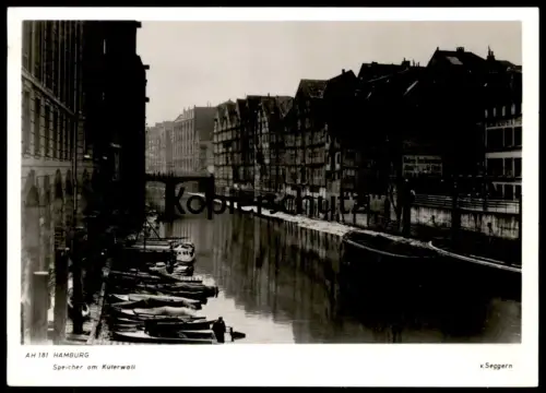 ALTE POSTKARTE HAMBURG SPEICHER AM KÜTERWALL KOHLEN KOKS BRIKETTS BUCHDRUCKEREI V. SEGGERN Ansichtskarte AK postcard cpa