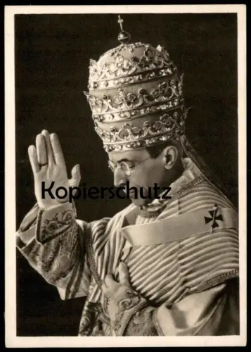 ALTE POSTKARTE PAPST PIUS XII. TIARA Papa Paolo pape pope Vatikan Rom Vatikanstadt Religion postcard Ansichtskarte AK