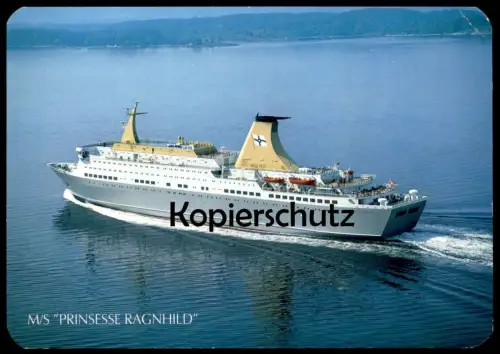ÄLTERE POSTKARTE OSLO-KIEL PRINSESSE RAGNHILD JAHRE LINE LINIE SCHIFF Fähre ship Ansichtskarte AK postcard cpa