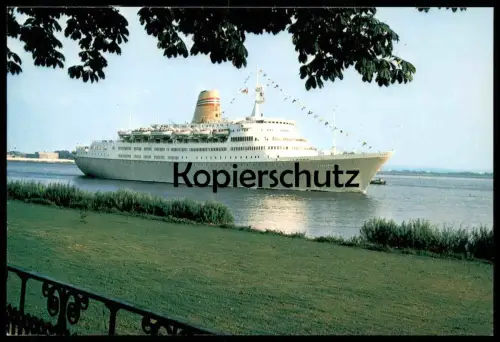 ÄLTERE POSTKARTE M/S VISTAFJORD NORWEGIAN AMERICAN CRUISES DAMPFER FÄHRE MS ferry Schiff ship cpa postcard AK