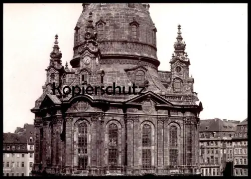 ÄLTERE POSTKARTE DRESDEN WIEDERAUFBAU FRAUENKIRCHE SONDERBÜRO FRANKFURT Kirche church église cpa Ansichtskarte postcard