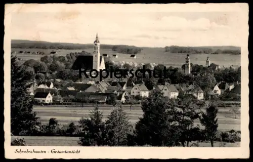 ALTE POSTKARTE SCHROBENHAUSEN GESAMTANSICHT Totalansicht Panorama Bayern Ansichtskarte AK postcard cpa