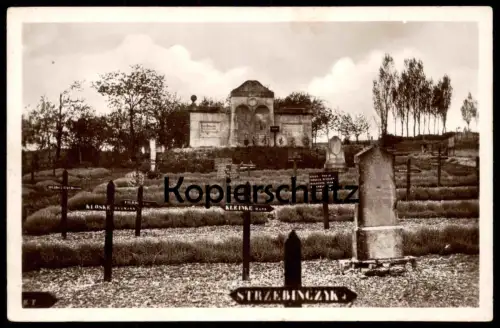 ALTE POSTKARTE BRIEULLES-SUR-MEUSE 5900 GRÄBER GEBEINHALLE CIMETIÈRE MILITAIRE ALLEMAND Friedhof cemetery cpa postcard