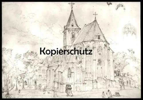 ÄLTERE POSTKARTE ALTE KIRCHE ZU ANHOLT NADORP 1794 - 1876 MUSEUM WASSERBURG ANHOLT ISSELBURG Ansichtskarte AK postcard