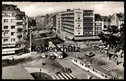 ALTE POSTKARTE KÖLN HOHENZOLLERNRING STRASSENBAHN Tram tramway Ford Pilsner Urquell Hohenzollern Ring AK postcard cpa