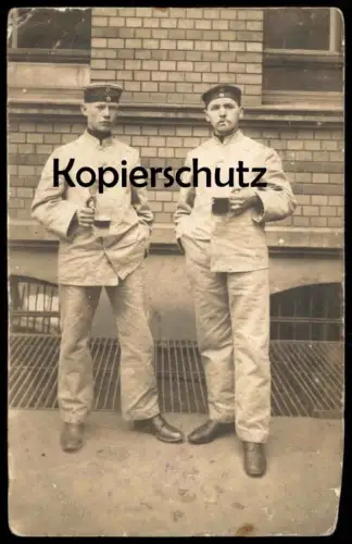 ALTE ORIGINAL FOTO POSTKARTE STEMPEL REKRUTEN DEPOT III CÖLN Bier Köln Soldat Rekrut Photo Ansichtskarte AK cpa postcard