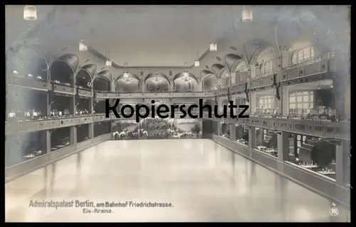 ALTE POSTKARTE BERLIN ADMIRALSPALAST EIS-ARENA LOGEN Ballett Eislaufen ice skating Ansichtskarte AK cpa postcard