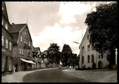 ÄLTERE POSTKARTE REINBEK PFORTE ZUM SACHSENWALD BAHNHOFSTRASSE UND POSTAMT DROGERIE Ansichtskarte AK cpa postcard