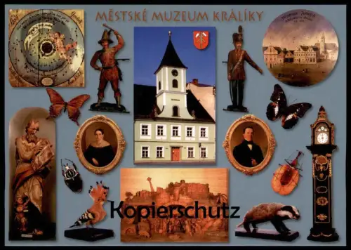 POSTKARTE KRÁLÍKY MESTSKE MUZEUM GRULICH MUSEUM STADTMUSEUM HOLZKRIPPE KRIPPE ceska republika czech republic postcard