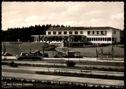ÄLTERE POSTKARTE AUTO-RASTHAUS CAMBERG IM TAUNUS BUS OMNIBUS RASTSTÄTTE RASTHOF AUTOHOF highway motorway autoroute AK