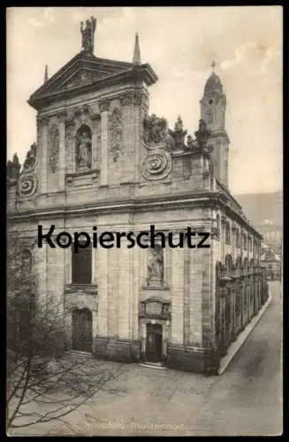 ALTE POSTKARTE HEIDELBERG JESUITENKIRCHE KIRCHE Ansichtskarte AK cpa postcard