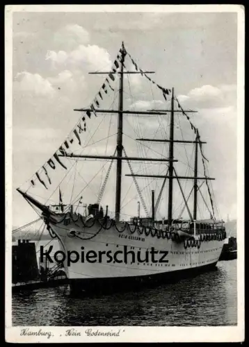 ÄLTERE POSTKARTE SEGELSCHIFF HEIN GODEWIND HAMBURG JUGENDHERBERGE 1933 EX PELLWORM sailing ship postcard Ansichtskarte