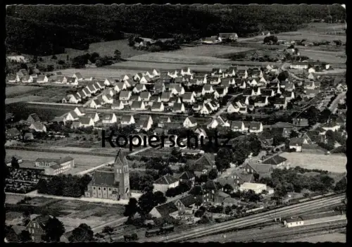 ÄLTERE POSTKARTE LENGERICH HOHNE WESTFALEN LUFTFOTO LUFTBILD KIRCHE PANORAMA Total Ansichtskarte AK postcard cpa