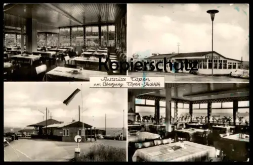 ÄLTERE POSTKARTE RASTSTÄTTE TÖPEN AM ZONENÜBERGANG GRENZE FEILITZSCH E. ZIMMERMANN border Ansichtskarte postcard