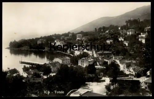 ALTE POSTKARTE ICA TOTALE IKA OPATIJA ABBAZIA PANORAMA KROATIEN CROATIA JUGOSLAWIEN Ansichtskarte AK cpa postcard