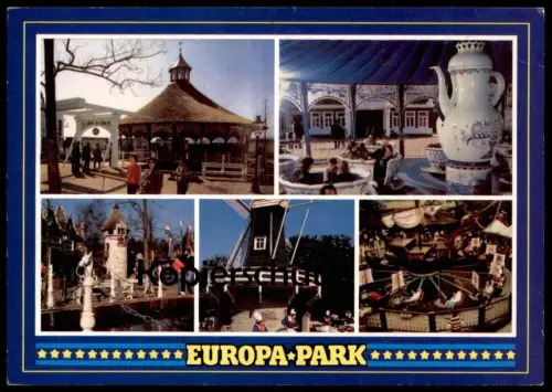 ÄLTERE POSTKARTE EUROPA-PARK RUST Fun Park Parc Attraction Theme Parc d'attractions Funpark Teekanne Ansichtskarte AK
