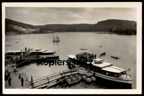 ALTE POSTKARTE BLEILOCH SAALETALSPERRE SCHIFFE MS J. W. STALIN & MS THÜRINGEN SCHIFF SAALBURG-EBERSDORF Ansichtskarte AK