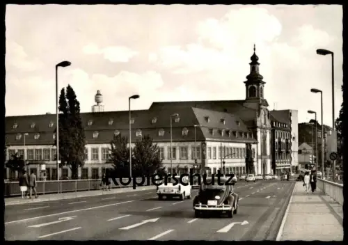 ALTE POSTKARTE FRANKFURT AM MAIN DEUTSCHORDENSHAUS VW KÄFER LLOYD BORGWARD ARABELLA 34 Ansichtskarte AK cpa postcard