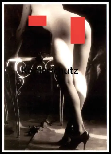 KÜNSTLER POSTKARTE PEER BUSCH AKT FRAU HIGH HEELS femme seins nus nude breast woman nudity cpa postcard Ansichtskarte AK