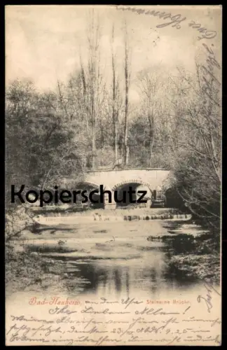ALTE POSTKARTE BAD NAUHEIM STEINERNE BRÜCKE pont bridge Ansichtskarte AK cpa postcard