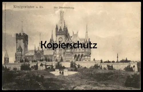 ALTE POSTKARTE KÖNIGSWINTER DIE DRACHENBURG SCHLOSS BURG chateau castle Ansichtskarte AK cpa postcard