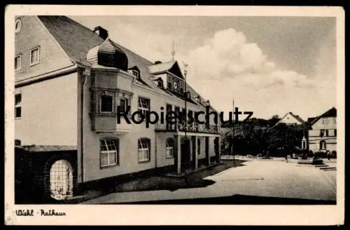 ALTE POSTKARTE WIEHL RATHAUS IM OBERBERGISCHEN RHEINLAND Ansichtskarte AK postcard cpa