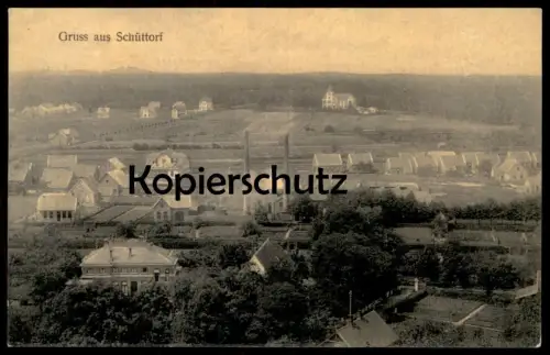 ALTE POSTKARTE GRUSS AUS SCHÜTTORF 1908 NIEDERSACHSEN PANORAMA AK Ansichtskarte postcard cpa