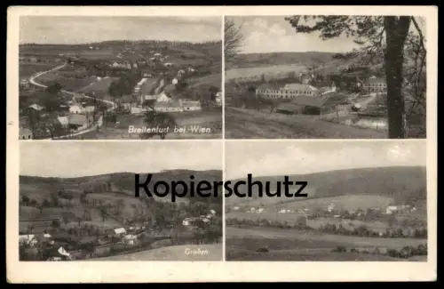 ALTE POSTKARTE BREITENFURT BEI WIEN GRABEN PANORAMA STEMPEL ÖSTERREICHISCHE ZENSURSTELLE 482 Ansichtskarte cpa postcard