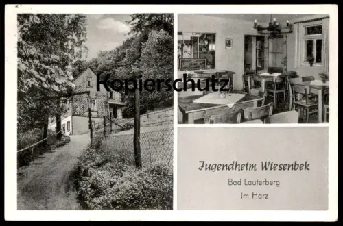 ALTE POSTKARTE BAD LAUTERBERG IM HARZ JUGENDHEIM WIESENBEK AK Ansichtskarte postcard cpa