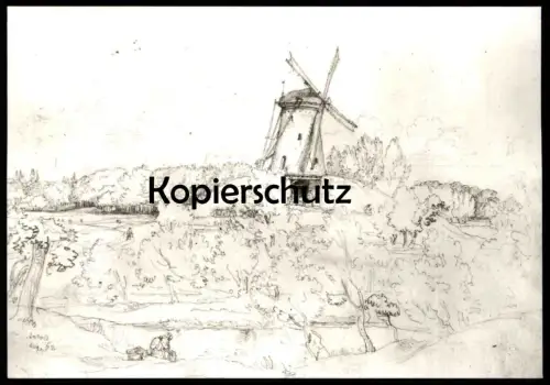 ÄLTERE POSTKARTE DIE WINDMÜHLE IN ANHOLT NADORP 1794 - 1876 MUSEUM WASSERBURG ANHOLT ISSELBURG Molen mill AK postcard