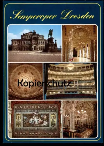 ÄLTERE POSTKARTE HISTORISCHES DRESDEN SEMPEROPER OPER SAAL OPERA RANG Ansichtskarte AK cpa postcard
