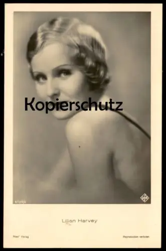 ALTE POSTKARTE LILIAN HARVEY FILM-SCHAUSPIELERIN UFA ROSS VERLAG ZWEI HERZEN UND EIN SCHLAG Ansichtskarte postcard cpa
