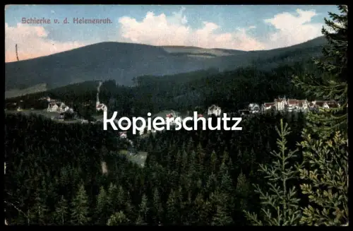 ALTE POSTKARTE SCHIERKE IM HARZ VON DER HELENENRUH PANORAMA GESAMTANSICHT AK Ansichtskarte cpa postcard