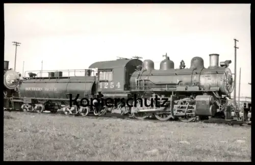 ALTE ORIGINAL POSTKARTE DAMPFLOK 1254 SOUTHERN PACIFIC LINES USA LOKOMOTIVE locomotive à vapeur steam train postcard AK