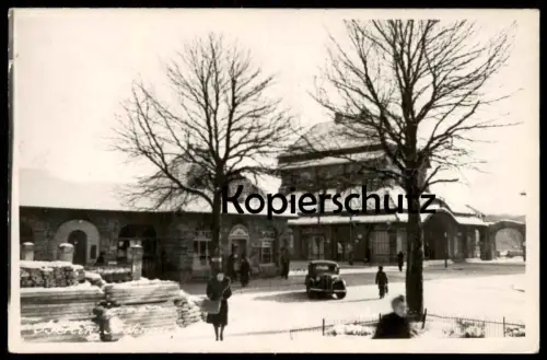 ALTE POSTKARTE BERLIN FROHNAU BAHNHOF LA GARE Bahnhofsplatz Winter Schnee Ansichtskarte AK cpa postcard