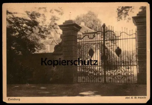 ALTE POSTKARTE DORNBURG BEI JENA AUS DEM KARTEN-KALENDER FÜR DAS GOETHE-JAHR 1932 SCHLOSS castle chateau Ansichtskarte