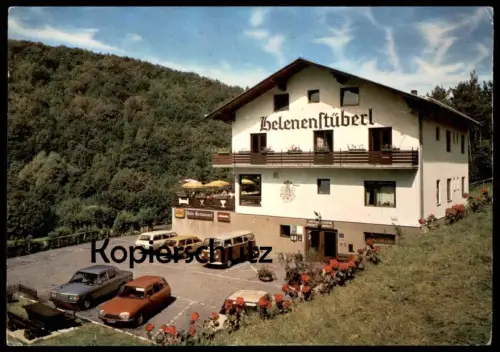 ÄLTERE POSTKARTE SCHWECHATBACH HEILIGENKREUZ HELENENSTÜBERL FAMILIE ERWIN UND HILDE ZEMAN VW BUS Österreich Austria AK