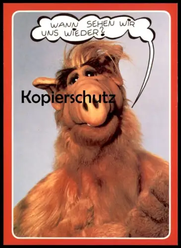 ÄLTERE POSTKARTE ALF WANN SEHEN WIR UNS WIEDER? TV SERIE Melmac Willie Tanner Ansichtskarte AK cpa postcard