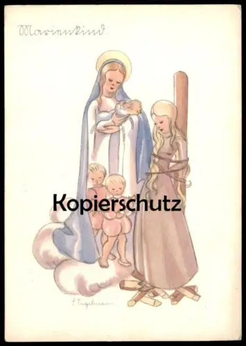 ALTE POSTKARTE MÄRCHEN MARIENKIND 1942 SUSANNE ENGELMANN BRÜDER GRIMM fairy tale Ansichtskarte AK postcard cpa