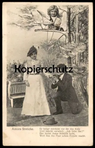 ALTE POSTKARTE AMORS STREICHE ENGEL ANGEL ANGE AMOR AMOURS PFEIL UND BOGEN LIEBESPFEIL LIEBESENGEL Ansichtskarte AK cpa
