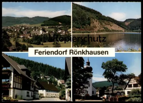 ÄLTERE POSTKARTE FERIENDORF RÖNKHAUSEN FACHWERKHAUS FINNENTROP SAUERLAND AK Ansichtskarte postcard cpa