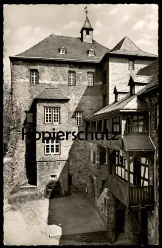 ALTE POSTKARTE JUGENDBURG FREUSBURG BURGHOF Kirchen Sieg Landkreis Altenkirchen castle chateau AK Ansichtskarte postcard