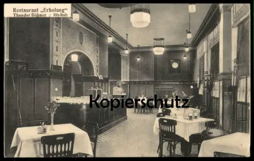 ALTE POSTKARTE CÖLN DEUTZ RESTAURANT ERHOLUNG THEODOR BÖHNER INNENANSICHT KÖLN Ansichtskarte AK postcard cpa