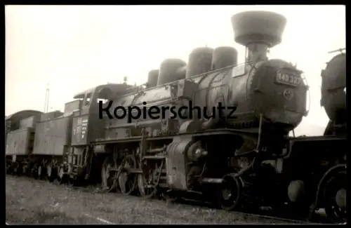 ALTE ORIGINAL POSTKARTE DAMPFLOK CFR 140.327 SAALFELDEN LOKOMOTIVE locomotive à vapeur steam train postcard Romania cpa
