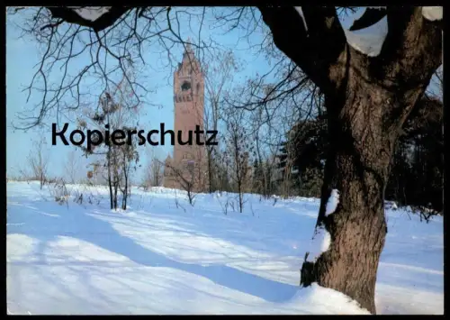ÄLTERE POSTKARTE BERLIN GRUNEWALDTURM IM WINTER SCHNEE GRUNEWALD VERLAG KUNST UND BILD Ansichtskarte AK postcard